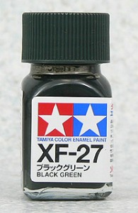 TAMIYA 琺瑯系油性漆 10ml 墨綠色 XF-27